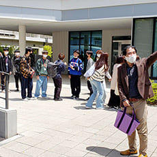 新入生セミナーの一コマ（中川教授）