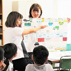 経営学部生が駒沢小学校でサマースクール実施2