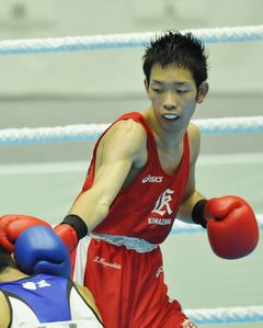 フライ級で優勝した林田翔太選手
